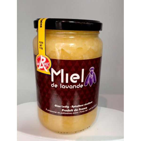 Miel de Lavande de st Christol apiculteur Elian Ledig , existe egalement en 500g
