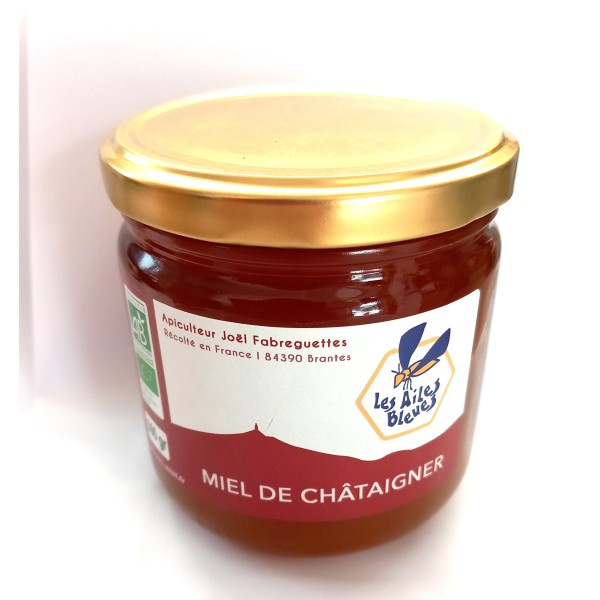 Miel de Châtaigner Bio 500g apiculteur Brantes