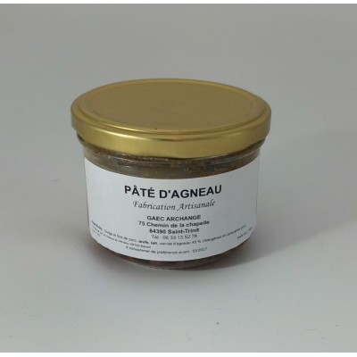 Pâté à l'agneau 180grs Bio  Gaec Archange