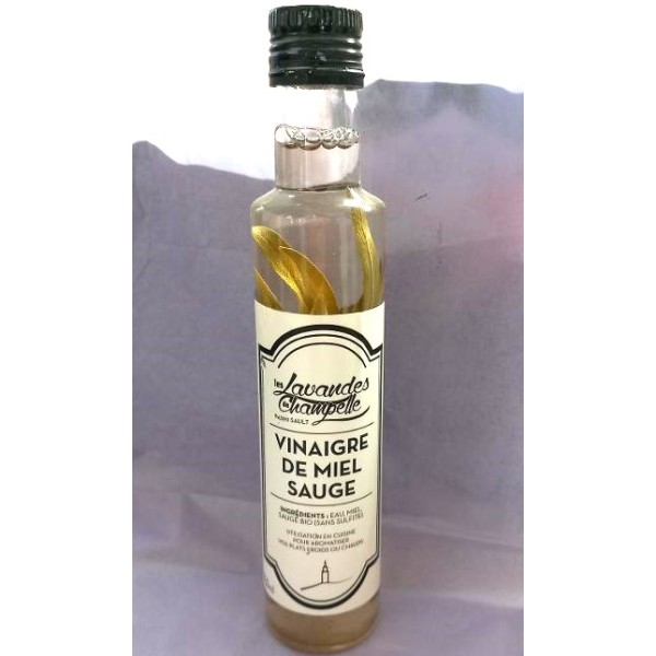 Vinaigre de Miel Sauge - 250ml - Les Lavandes de Champelle