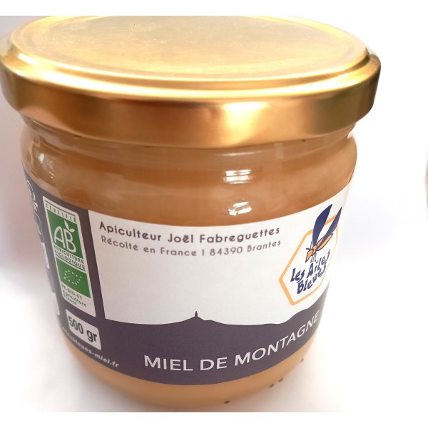 Miel de Montagne BIO - 500g - Les Ailes Bleues