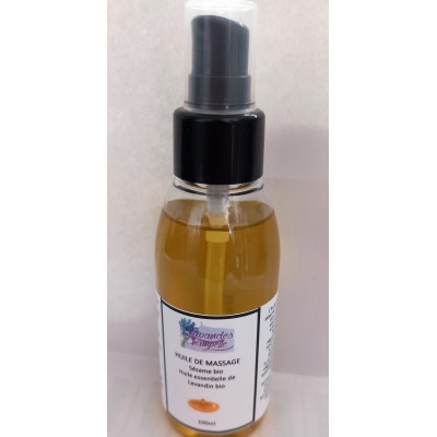 Huile Massage de sesame bio Lavandin 100ml